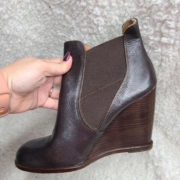 Corso Como Brown Lexy' Wedge Bootie sz 8.5 - Picture 6 of 9